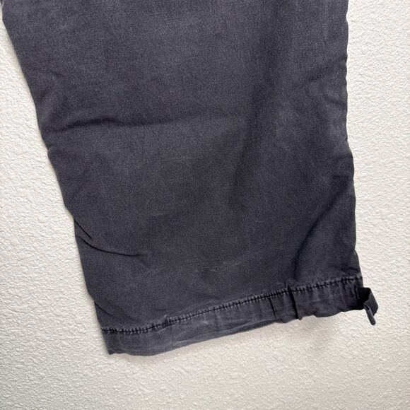 American Eagle Cargo Pants Size 6 Regular Dark Gray Utility Pockets Jogger Style - Picture 4 of 7